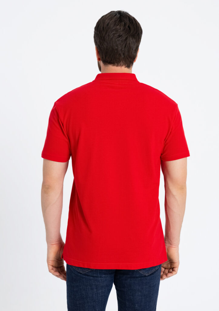 Рубашка поло унисекс с именной вышивкой (Красный)